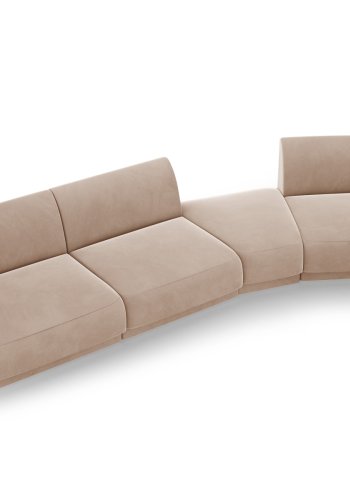 MICADONI  Modulsofa i flyel til hyre, Miley, 4 seter, 320x128x70