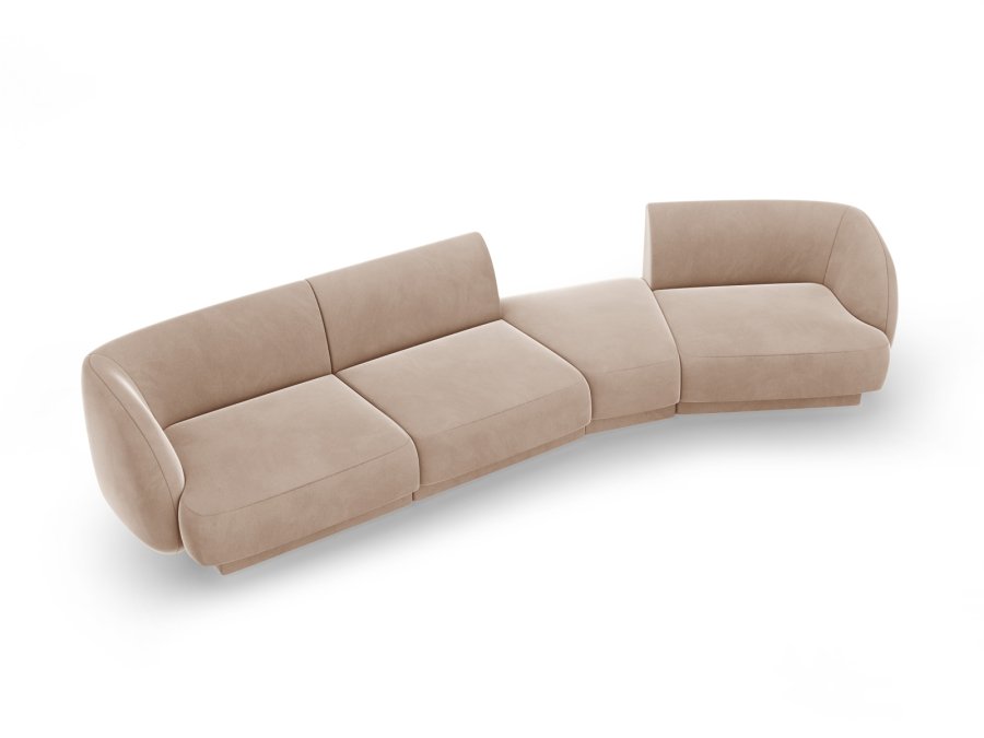 MICADONI  Modulsofa i flyel til hyre, Miley, 4 seter, 320x128x70