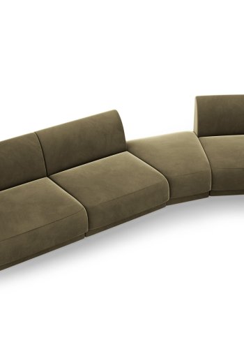 MICADONI  Modulsofa i flyel til hyre, Miley, 4 seter, 320x128x70