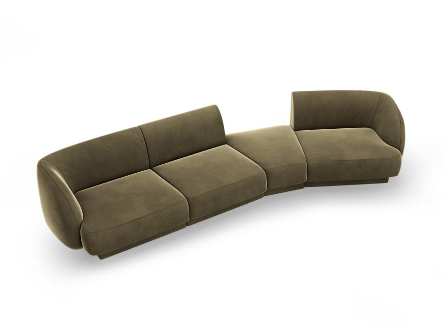 MICADONI  Modulsofa i flyel til hyre, Miley, 4 seter, 320x128x70