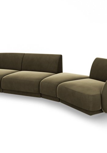MICADONI  Modulsofa i flyel til hyre, Miley, 4 seter, 320x128x70