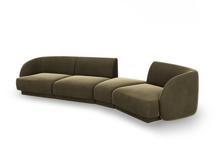 MICADONI  Modulsofa i flyel til hyre, Miley, 4 seter, 320x128x70
