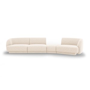 MICADONI Miley 4 pers. modulr sofa, hjre - lys beige chenille