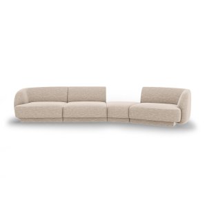 MICADONI Miley 4 pers. modulr sofa, hjre - beige chenille