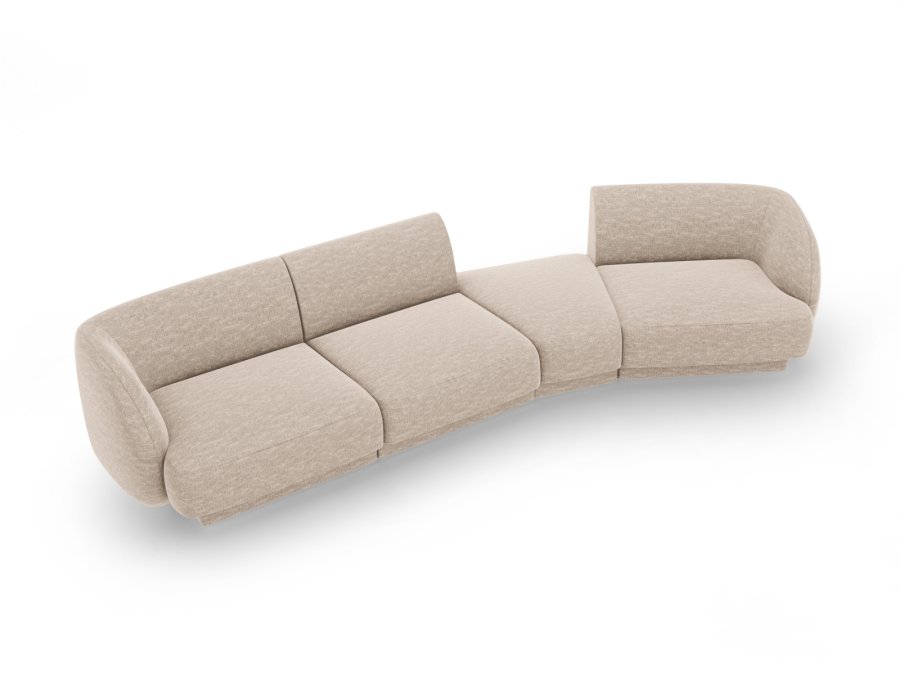 MICADONI  Modulsofa til hyre, Miley, 4 seter, 320x128x70