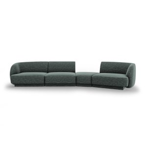 MICADONI Miley 4 pers. modulr sofa, hjre - petrol chenille