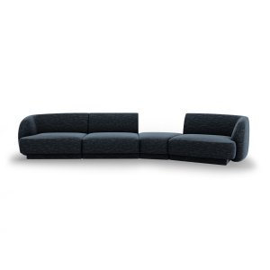 MICADONI Miley 4 pers. modulr sofa, hjre - kongebl chenille