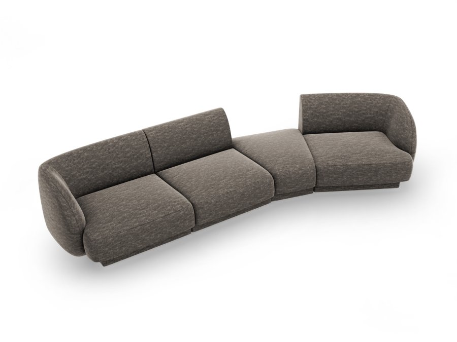 MICADONI  Modulsofa til hyre, Miley, 4 seter, 320x128x70