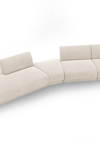 MICADONI  Modulsofa i flyel, venstre, Miley, 5 seter, 372x160x70