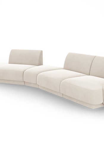 MICADONI  Modulsofa i flyel, venstre, Miley, 5 seter, 372x160x70