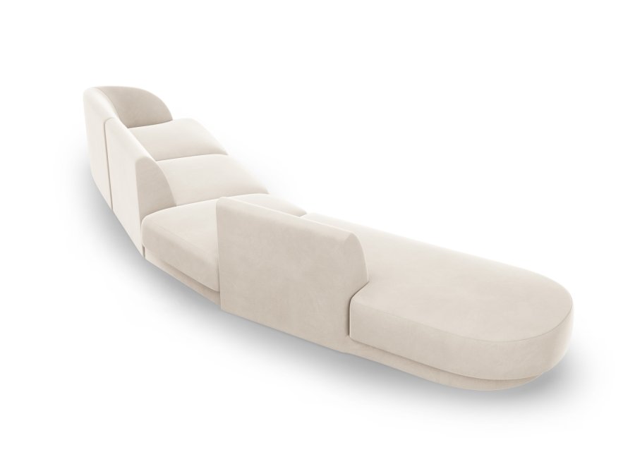 MICADONI  Modulsofa i flyel, venstre, Miley, 5 seter, 372x160x70
