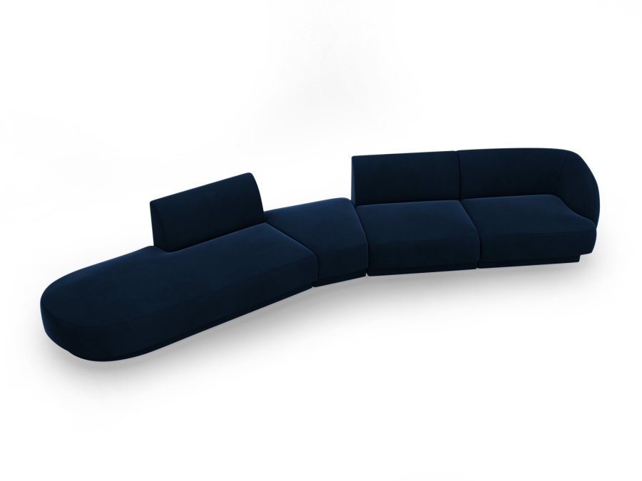 MICADONI  Modulsofa i flyel, venstre, Miley, 5 seter, 372x160x70
