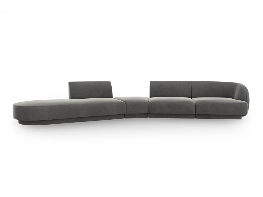 MICADONI  Modulsofa i flyel, venstre, Miley, 5 seter, 372x160x70