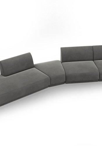 MICADONI  Modulsofa i flyel, venstre, Miley, 5 seter, 372x160x70