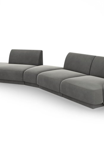 MICADONI  Modulsofa i flyel, venstre, Miley, 5 seter, 372x160x70