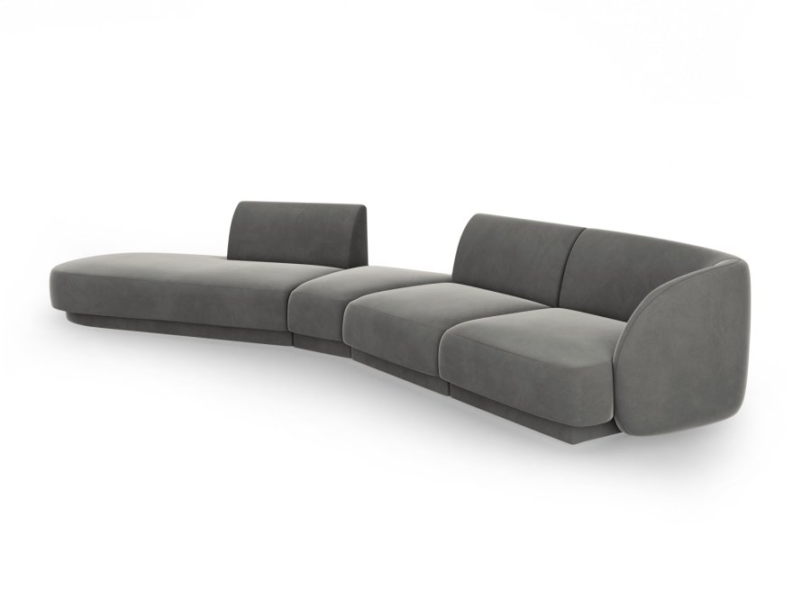 MICADONI  Modulsofa i flyel, venstre, Miley, 5 seter, 372x160x70