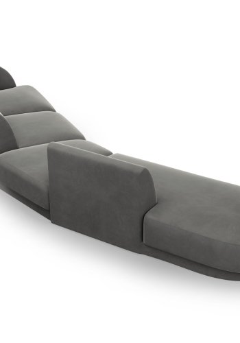 MICADONI  Modulsofa i flyel, venstre, Miley, 5 seter, 372x160x70