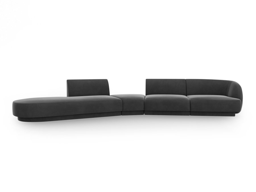 MICADONI  Modulsofa i flyel, venstre, Miley, 5 seter, 372x160x70