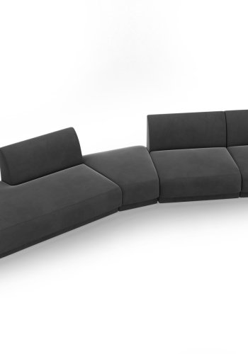 MICADONI  Modulsofa i flyel, venstre, Miley, 5 seter, 372x160x70