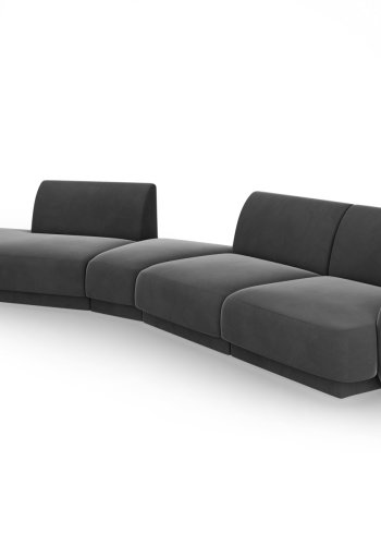 MICADONI  Modulsofa i flyel, venstre, Miley, 5 seter, 372x160x70