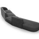 MICADONI  Modulsofa i flyel, venstre, Miley, 5 seter, 372x160x70