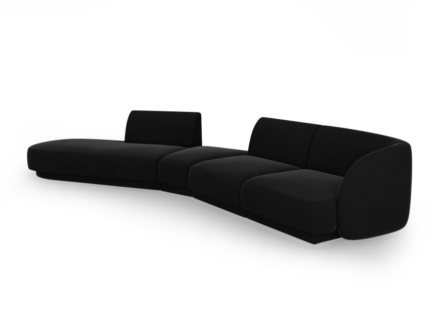 MICADONI  Modulsofa i flyel, venstre, Miley, 5 seter, 372x160x70