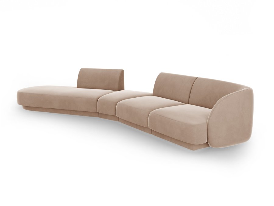 MICADONI  Modulsofa i flyel, venstre, Miley, 5 seter, 372x160x70