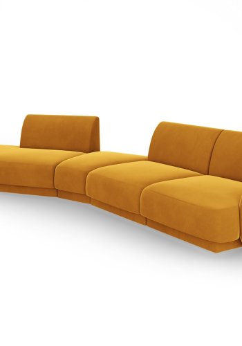 MICADONI  Modulsofa i flyel, venstre, Miley, 5 seter, 372x160x70