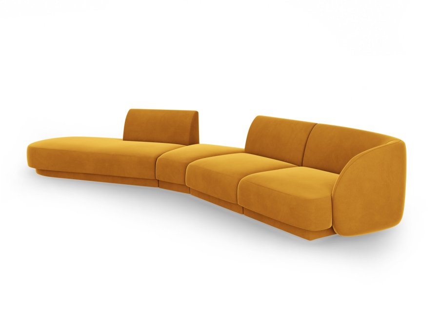 MICADONI  Modulsofa i flyel, venstre, Miley, 5 seter, 372x160x70
