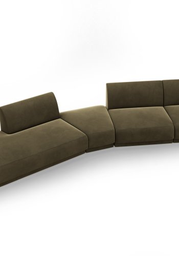 MICADONI  Modulsofa i flyel, venstre, Miley, 5 seter, 372x160x70