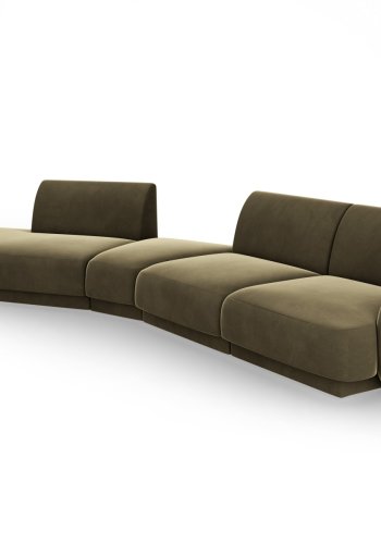 MICADONI  Modulsofa i flyel, venstre, Miley, 5 seter, 372x160x70