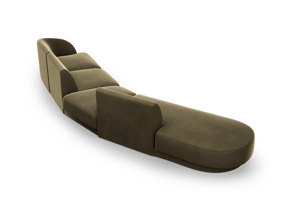 MICADONI  Modulsofa i flyel, venstre, Miley, 5 seter, 372x160x70