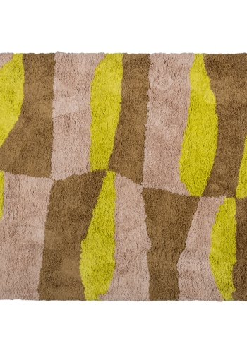 WOOOD MUSA TEPPE GRAFISK DESIGN NATURLIG/GUL 170x240CM