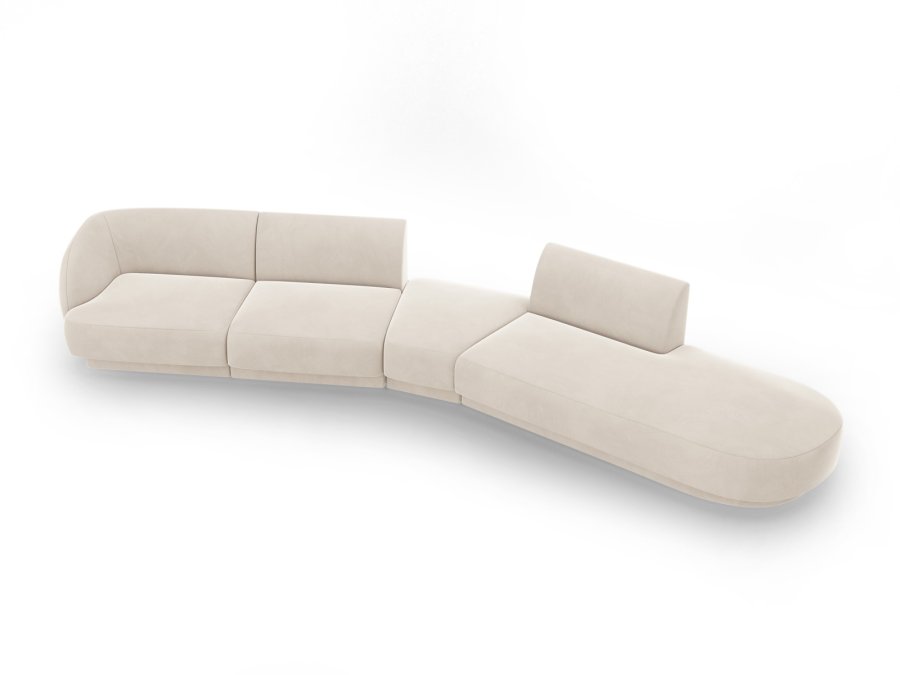 MICADONI  Modulsofa i flyel til hyre, Miley, 5 seter, 372x160x70