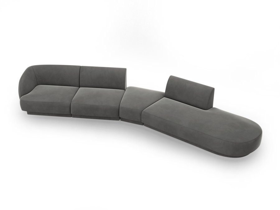 MICADONI  Modulsofa i flyel til hyre, Miley, 5 seter, 372x160x70