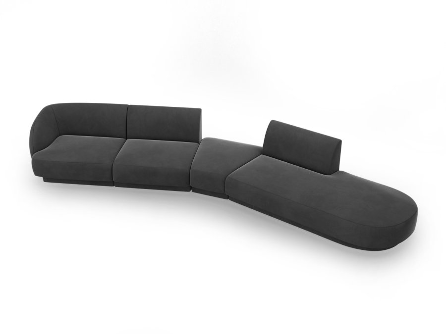 MICADONI  Modulsofa i flyel til hyre, Miley, 5 seter, 372x160x70
