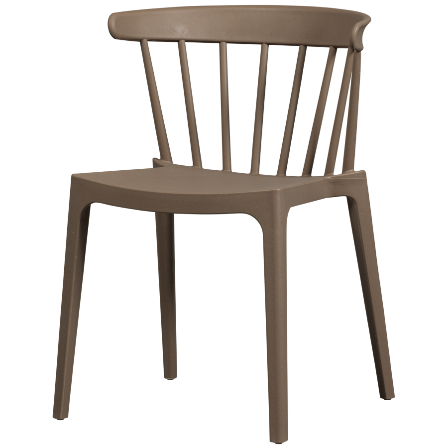 WOOOD BLISS HAGESTOL MED STENGER I KOLOGISK FIBER BRUN MELANGE