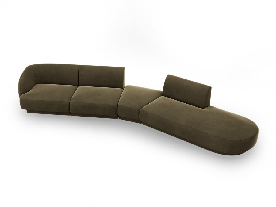 MICADONI  Modulsofa i flyel til hyre, Miley, 5 seter, 372x160x70