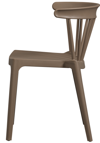 WOOOD BLISS HAGESTOL MED STENGER I KOLOGISK FIBER BRUN MELANGE