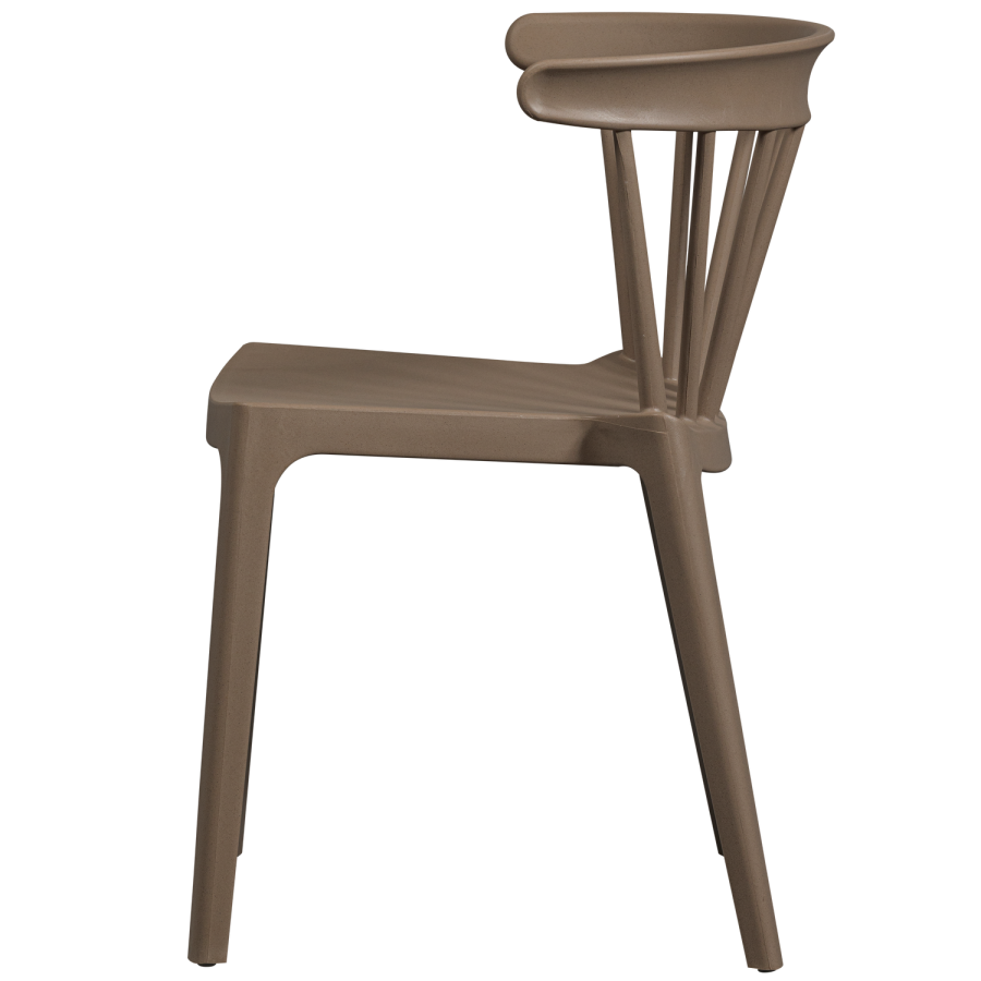 WOOOD BLISS HAGESTOL MED STENGER I KOLOGISK FIBER BRUN MELANGE