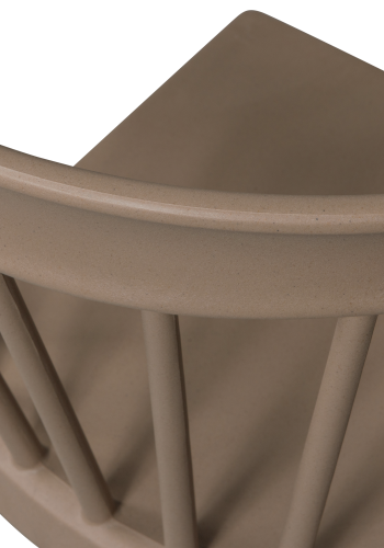 WOOOD BLISS HAGESTOL MED STENGER I KOLOGISK FIBER BRUN MELANGE