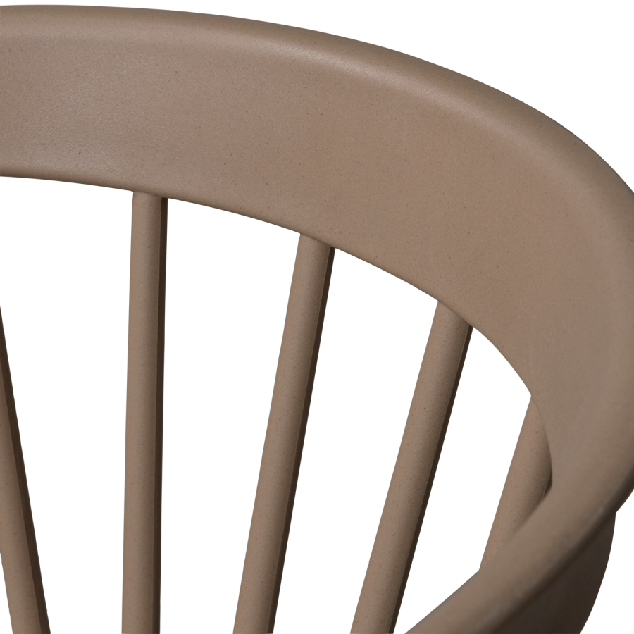 WOOOD BLISS HAGESTOL MED STENGER I KOLOGISK FIBER BRUN MELANGE