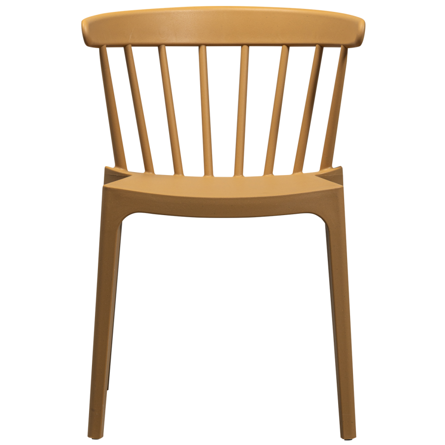 WOOOD BLISS HAVESTOL MED STANG I KOLOGISK FIBER KARAMEL MELANGE