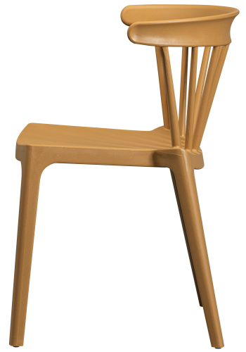 WOOOD BLISS HAVESTOL MED STANG I KOLOGISK FIBER KARAMEL MELANGE