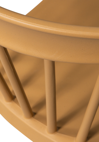 WOOOD BLISS HAVESTOL MED STANG I KOLOGISK FIBER KARAMEL MELANGE