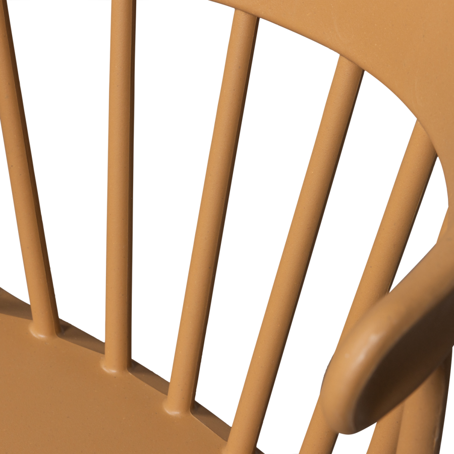 WOOOD BLISS HAVESTOL MED STANG I KOLOGISK FIBER KARAMEL MELANGE