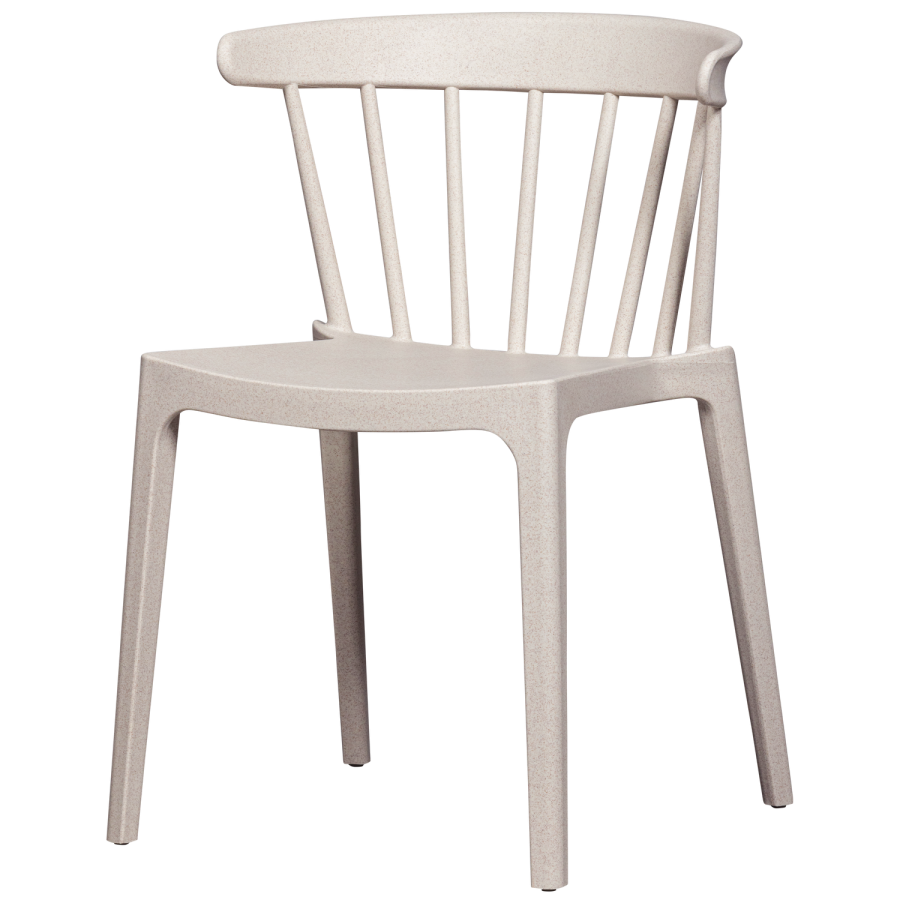 WOOOD BLISS HAVESTOL MED STANGE I KOLOGISK FIBER, OFF WHITE MELANGE