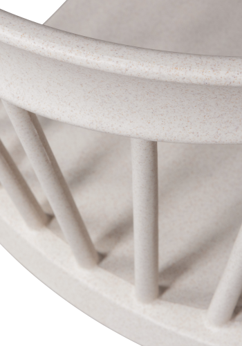 WOOOD BLISS HAVESTOL MED STANGE I KOLOGISK FIBER, OFF WHITE MELANGE