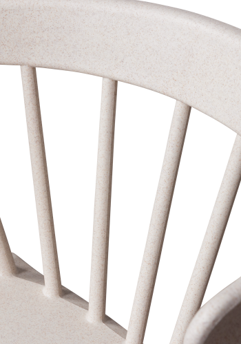 WOOOD BLISS HAVESTOL MED STANGE I KOLOGISK FIBER, OFF WHITE MELANGE