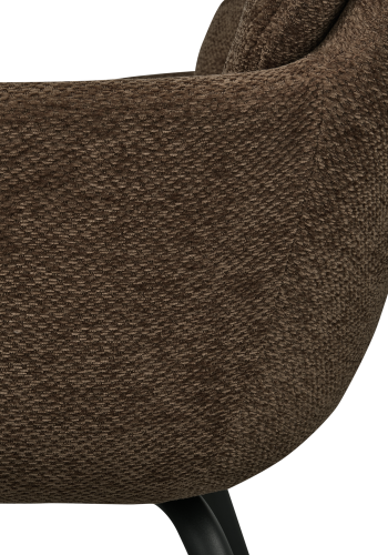 WOOOD RUNA SPISESTOL CHENILLE VARM BRUN